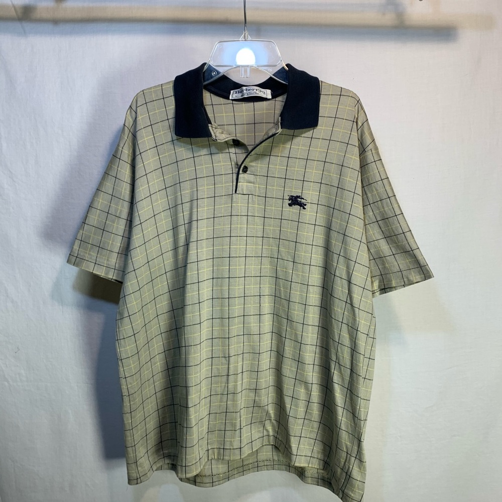 Men's Vintage Burberry Allover Print Polo